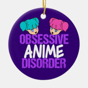 Lustiger Anime besessen gewesen Keramik Ornament