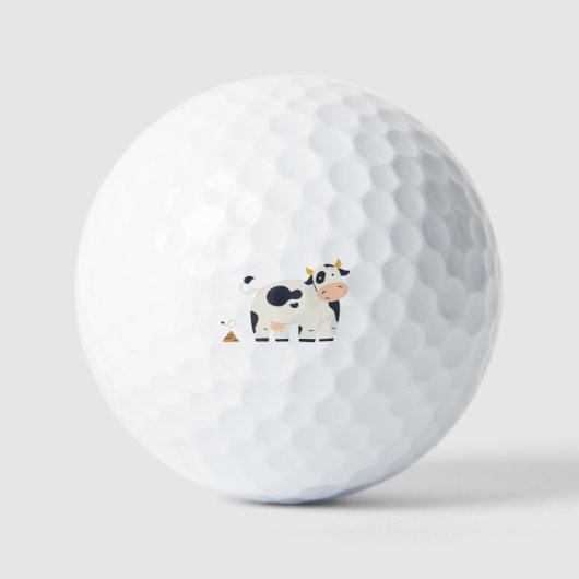 Lustiger animierter Golfball (Vorderseite)
