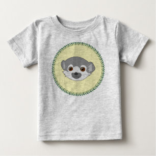 Lustiger Anstarrenbaby Lemur Baby T-shirt