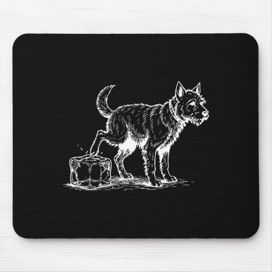 Lustiger Anti-Eis-Hund Mousepad (Vorne)