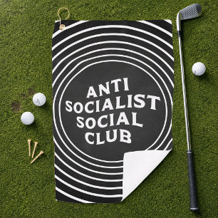 Lustiger Anti-Sozialistischer-Sozial-Club Sozialis Golfhandtuch