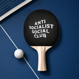 Lustiger Anti-Sozialistischer-Sozial-Club Sozialis Tischtennis Schläger