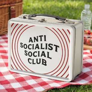 Lustiger Anti-Sozialistischer Sozialclub Sozialism Metall Brotdose