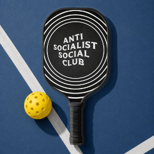 Lustiger Anti-Sozialistischer Sozialclub Sozialism Pickleball Schläger