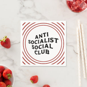 Lustiger Anti-Sozialistischer Sozialclub Sozialism Serviette