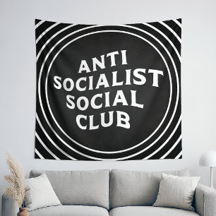 Lustiger Anti-Sozialistischer Sozialclub Sozialism Wandteppich