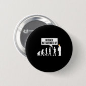 Lustiger Anti-Trump-Evolutions-Politikhumor Button (Vorne & Hinten)