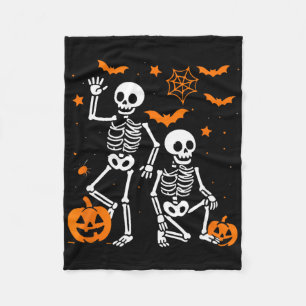 Lustiger Anti-Trump-Halloween-Skelett  Fleecedecke