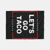 Lustiger Anti-Trump-Taco Fleecedecke (Vorderseite (Horizontal))