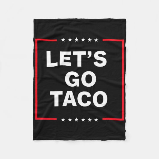 Lustiger Anti-Trump-Taco Fleecedecke (Vorderseite)