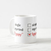 Lustiger Anti-Valentins-Mug Kaffeetasse (Vorderseite Links)