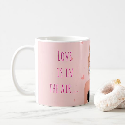 Lustiger Anti-Valentinstag Kaffeetasse (Mit Donut)