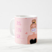 Lustiger Anti-Valentinstag Kaffeetasse (Vorderseite Links)