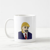 Lustiger Antipolitischer Cartoon donald Trump Kaffeetasse (Links)