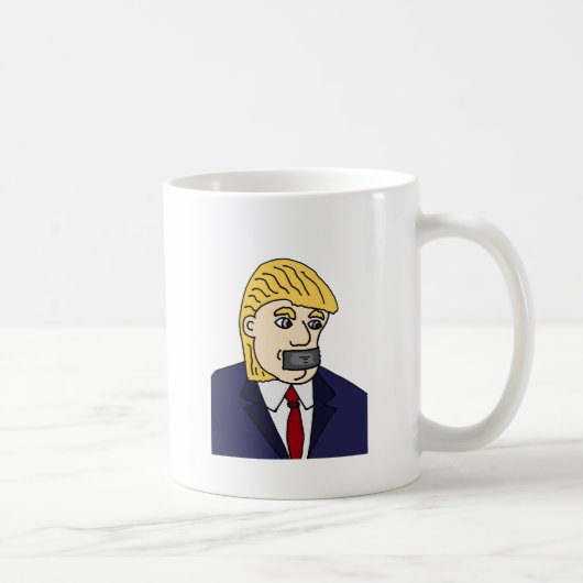 Lustiger Antipolitischer Cartoon donald Trump Kaffeetasse (Rechts)