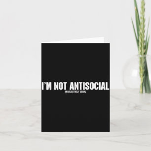 Lustiger antisozialer Erwachsenenhumor-Zitat sarka Karte