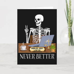 Lustiger Anwalt Halloween Karte