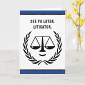 Lustiger Anwalt Karte (Gelbe Blume)