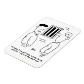 Lustiger Anwalt oder Rechtsberuf Magnet (Linke Seite)