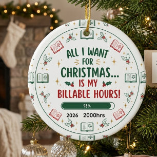 Lustiger Anwalt Weihnachten Maßgeschneidert 2026 A Keramik Ornament