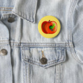 Lustiger Apfelknopf Button (Beispiel)