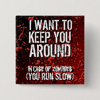 Lustiger Apokalypse-Zombie-Spaß Button