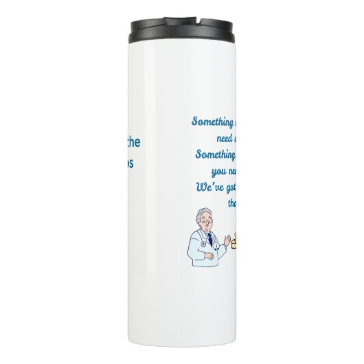 Lustiger Apotheker Thermosbecher (Rückseite)