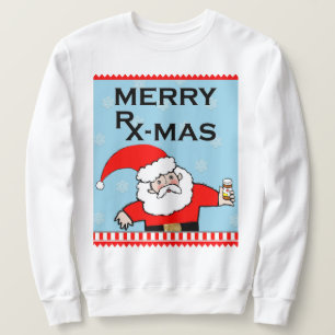 Lustiger Apotheker Weihnachtsschwitzen-Shirt Sweatshirt