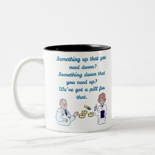 Lustiger Apotheker Zweifarbige Tasse