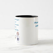 Lustiger Apotheker Zweifarbige Tasse (Mittel)