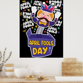 Lustiger Aprilscherztag Poster (Küche)