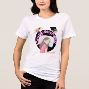 Lustiger Arbeits-Shirt – Kann ich dieses Projekt v Tri-Blend Shirt