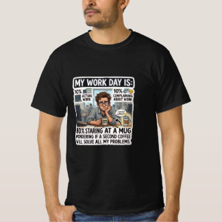 Lustiger Arbeitsalltag Zusammenbruch Kaffeeliebhab T-Shirt
