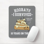 Lustiger Arbeitsjubiläum für Mitarbeiter Anerkennu Mousepad (Mit Mouse)