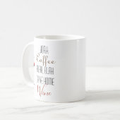 Lustiger Arbeitskaffee Weinliebhaber Kaffeetasse (Vorderseite Links)