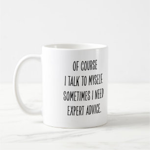 Lustiger Arbeitskollege Expertene Rat Rede mit mir Kaffeetasse