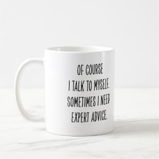 Lustiger Arbeitskollege Expertene Rat Rede mit mir Kaffeetasse