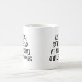 Lustiger Arbeitsplatz Humor Sarkasmus Profanitäten Kaffeetasse (Mittel)