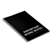 Lustiger Arbeitsspruch Notizblock (Rechte Seite)