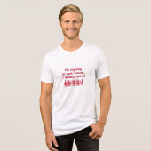 Lustiger Arbeitstag Tri-Blend Shirt (Vorderseite voll)