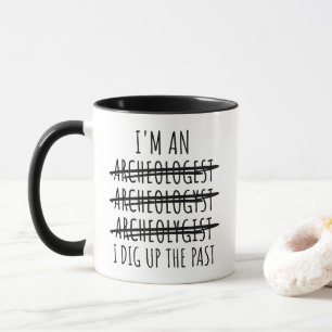 Lustiger Archäologe Tasse