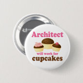 Lustiger Architekt Button (Vorne & Hinten)