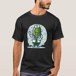 Lustiger Arzt Krankenschwester Pickle Arzt Kunst T-Shirt