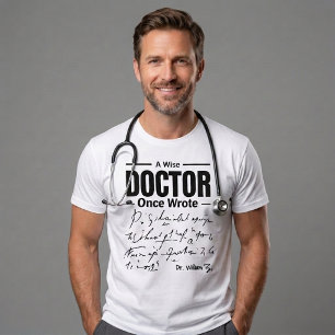 Lustiger Arzt Spruch   Ein Weiser Arzt schrieb ein Tri-Blend Shirt