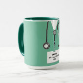 Lustiger Arzt Tasse (Vorderseite Links)