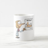 Lustiger Arzt unterrichtet Fußanatomie Kaffeetasse (Mittel)