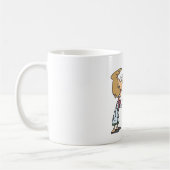 Lustiger Arzt unterrichtet Fußanatomie Kaffeetasse (Links)