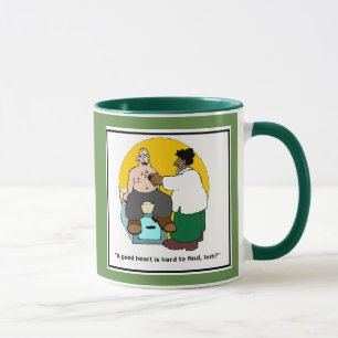 Lustiger Arztbecher - Herz Comic Tasse