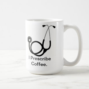 Lustiger Arztbecher - Ich verschreibe Kaffee Kaffeetasse