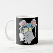 lustiger Arztmaus Kaffeetasse (Links)